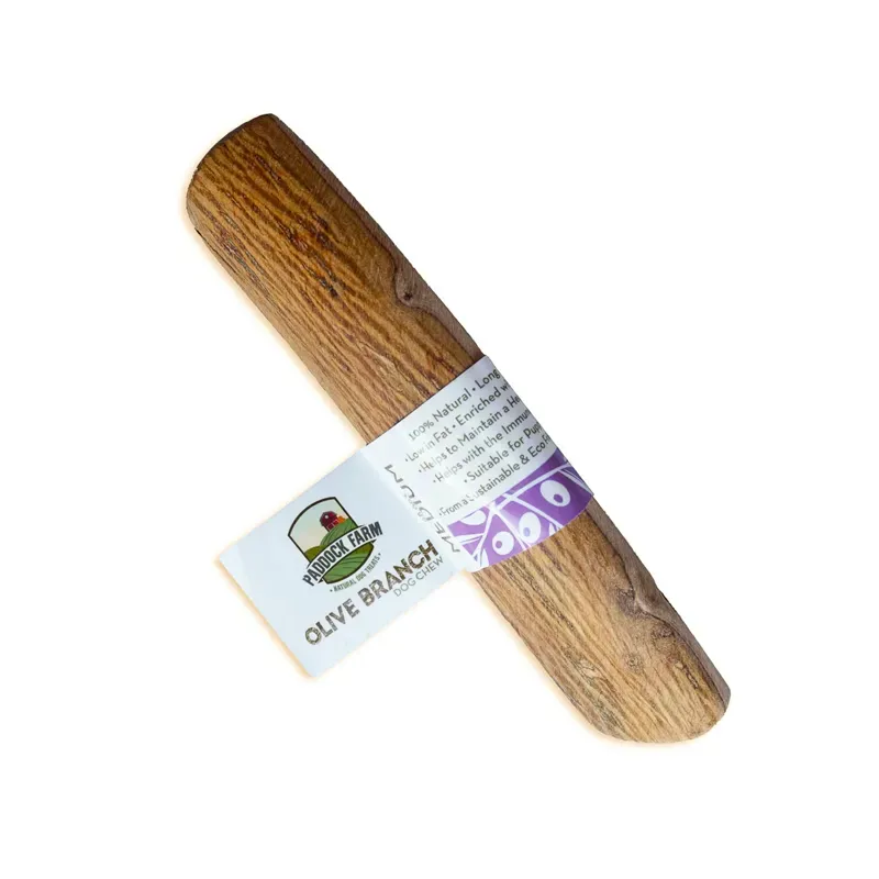 Paddock Farm Medium 100-220gm Olive Branch Chew in Brown