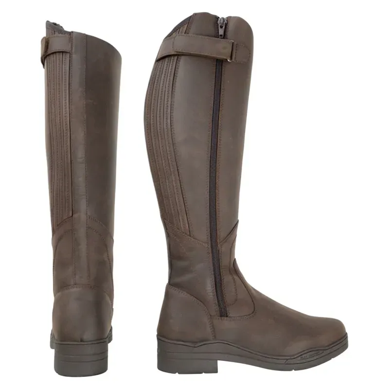 Hy Equestrian Londonderry Winter Country Riding Boots in Dark Brown