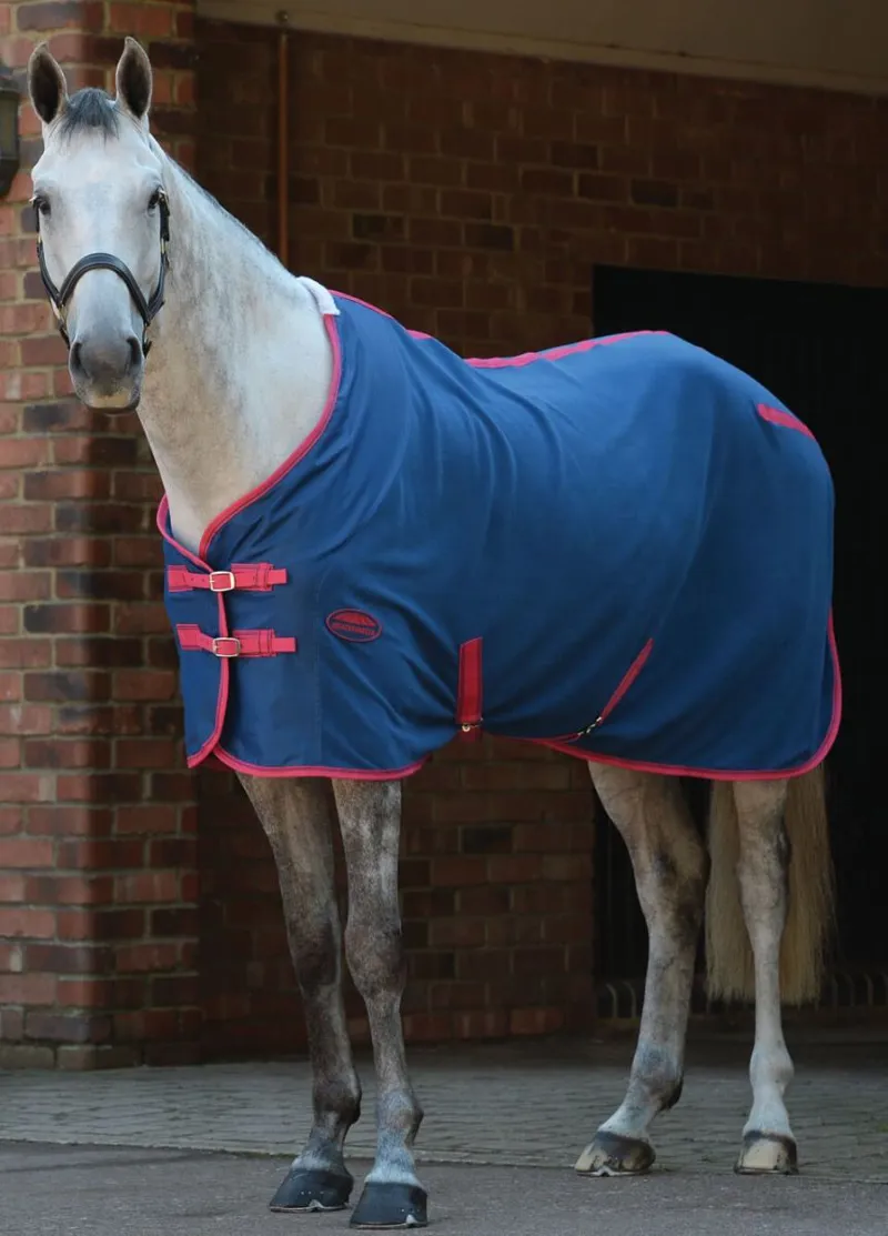 Weatherbeeta Fleece Cooler Standard Neck in Blueberry/Pink