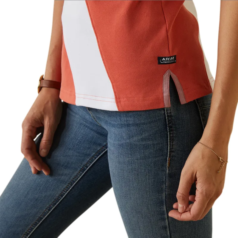 Ariat Taryn Polo in Burnt Sienna-3