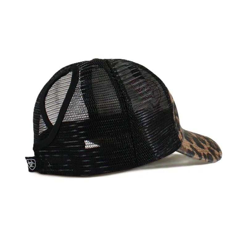 Ariat Embossed Logo Cheetah Print Cap-1