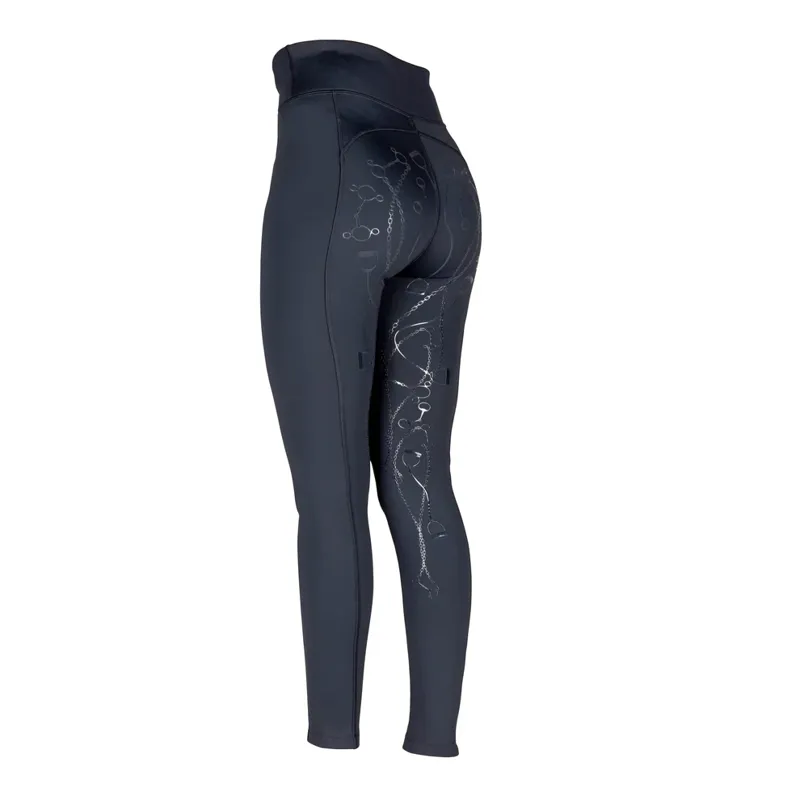 Shires Aubrion Team Winter Riding Tights in Black-1