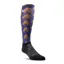 AriatTEK Slimline Socks in Navy Horse Print