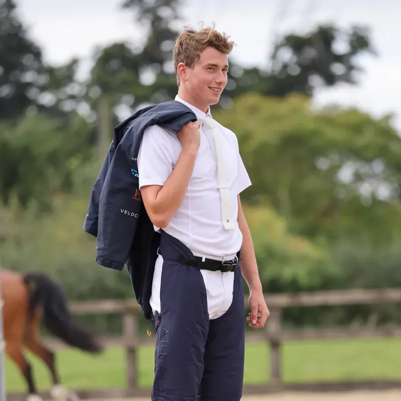 Aubrion Gents Short Sleeve Tie Shirt in White