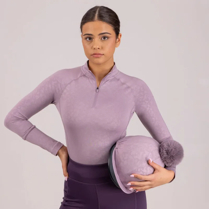 Aubrion Revive Winter Base Layer - Young Rider MAUVE-1
