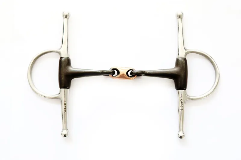 Dever Steel Full Cheek Sweet Iron Snaffle with Copper Lozenge