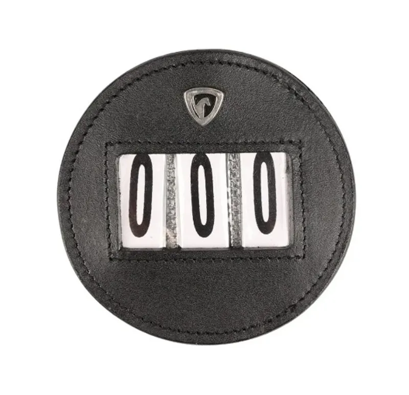 Hy Equestrian Black Circular Number Holder