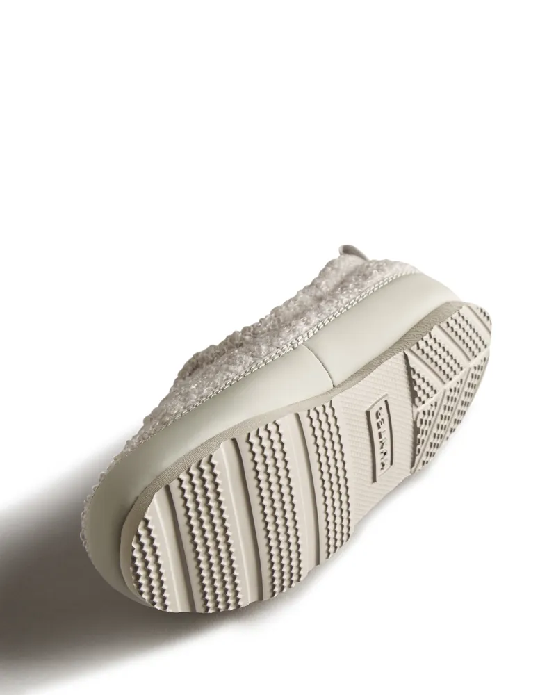 Hunter Little Kids Sherpa Slipper in Frosted Grey-3