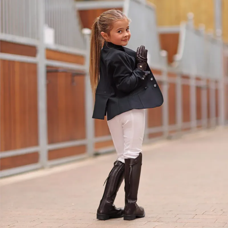 Aubrion Newton Show Jacket - Young Rider in Black