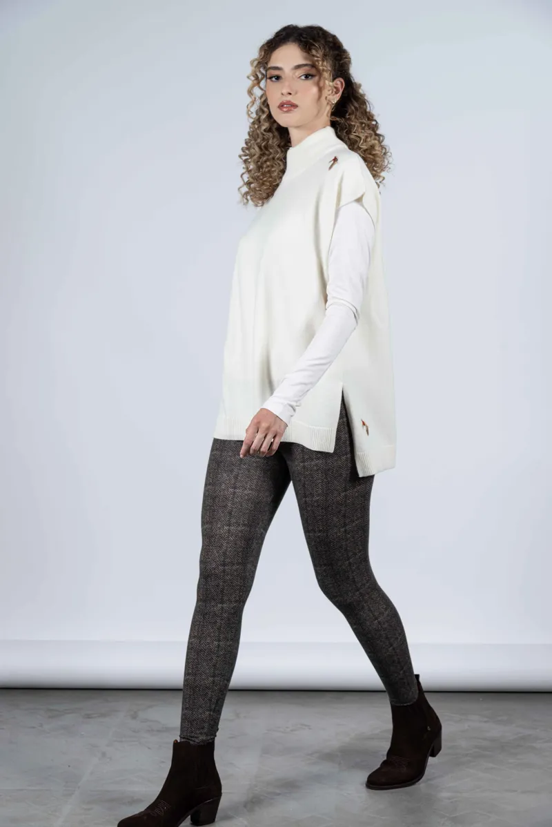 Hartwell ARIA Partridge Sleeveless Top in Cream-1