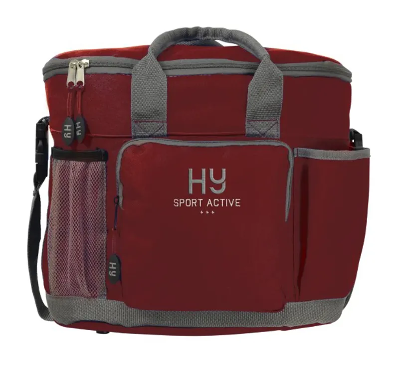 Hy Equestrian Sport Active Grooming Bag in Vivid Merlot