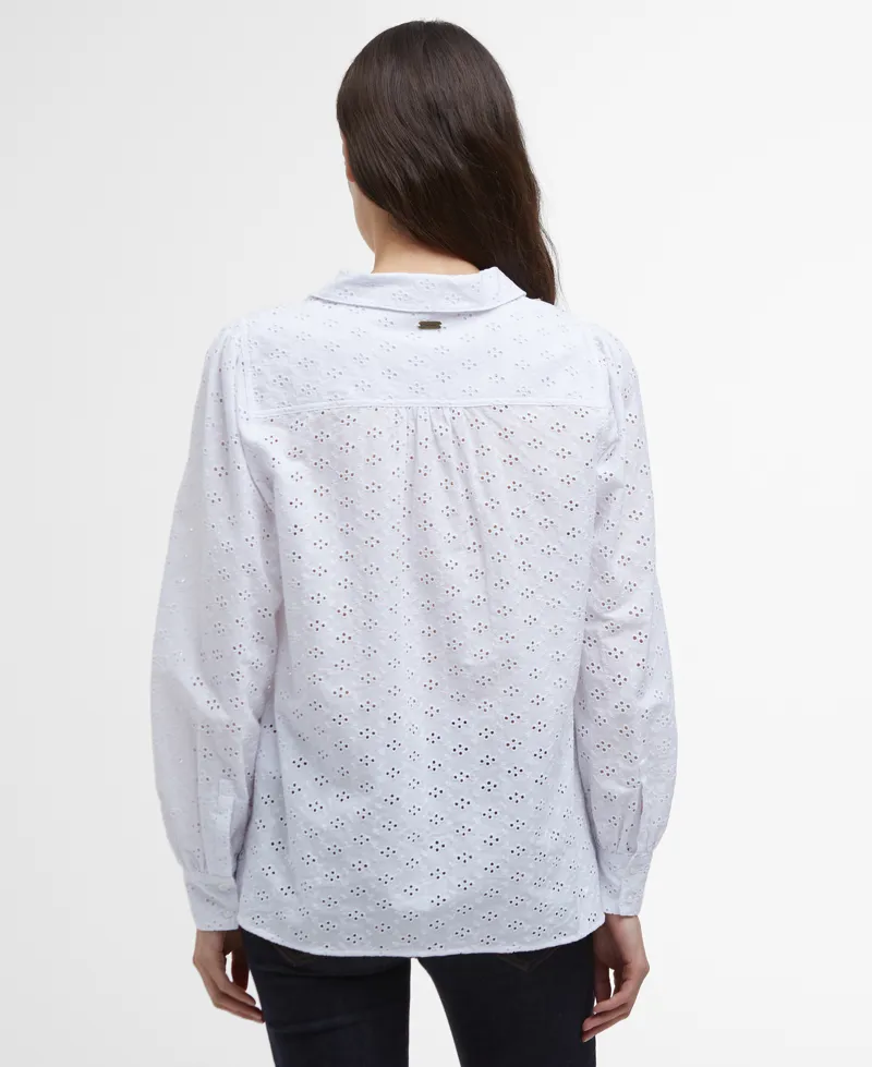 Barbour Arlo Shirt in White-2