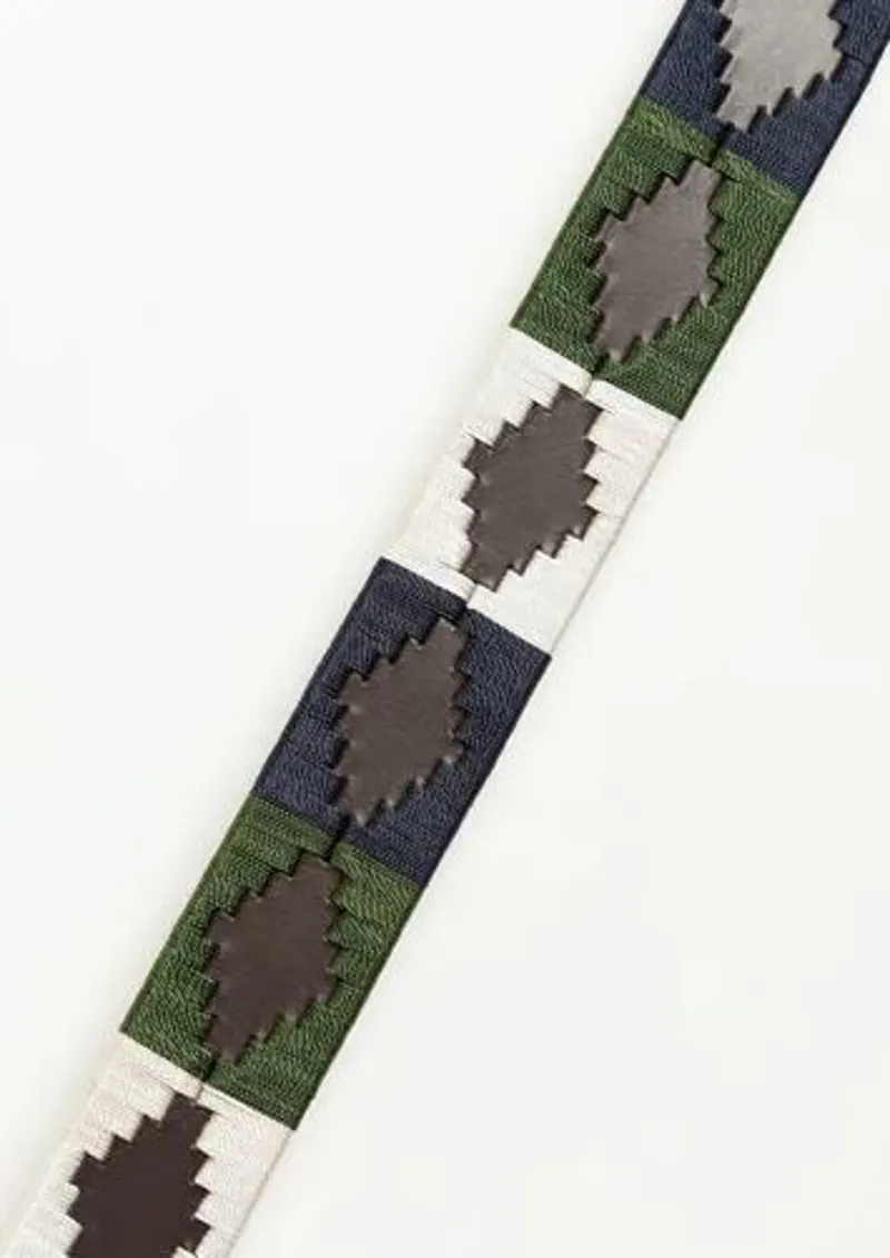 Rydale Askwith Polo Belt in Brown/Khaki/Navy-1