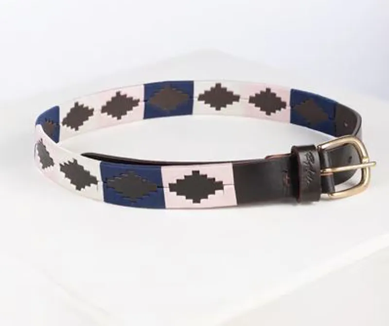 Rydale Askwith Polo Belt in Denim/White/Sorbet