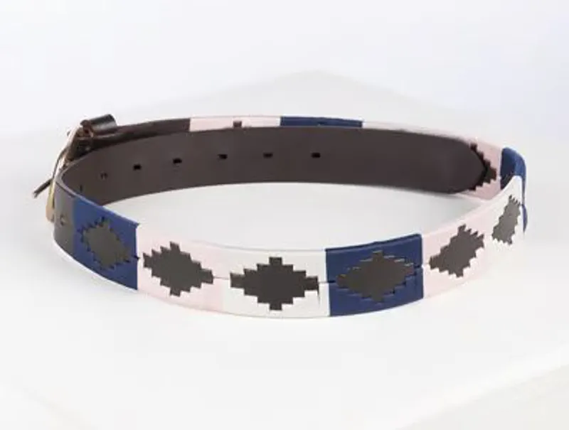 Rydale Askwith Polo Belt in Denim/White/Sorbet-1