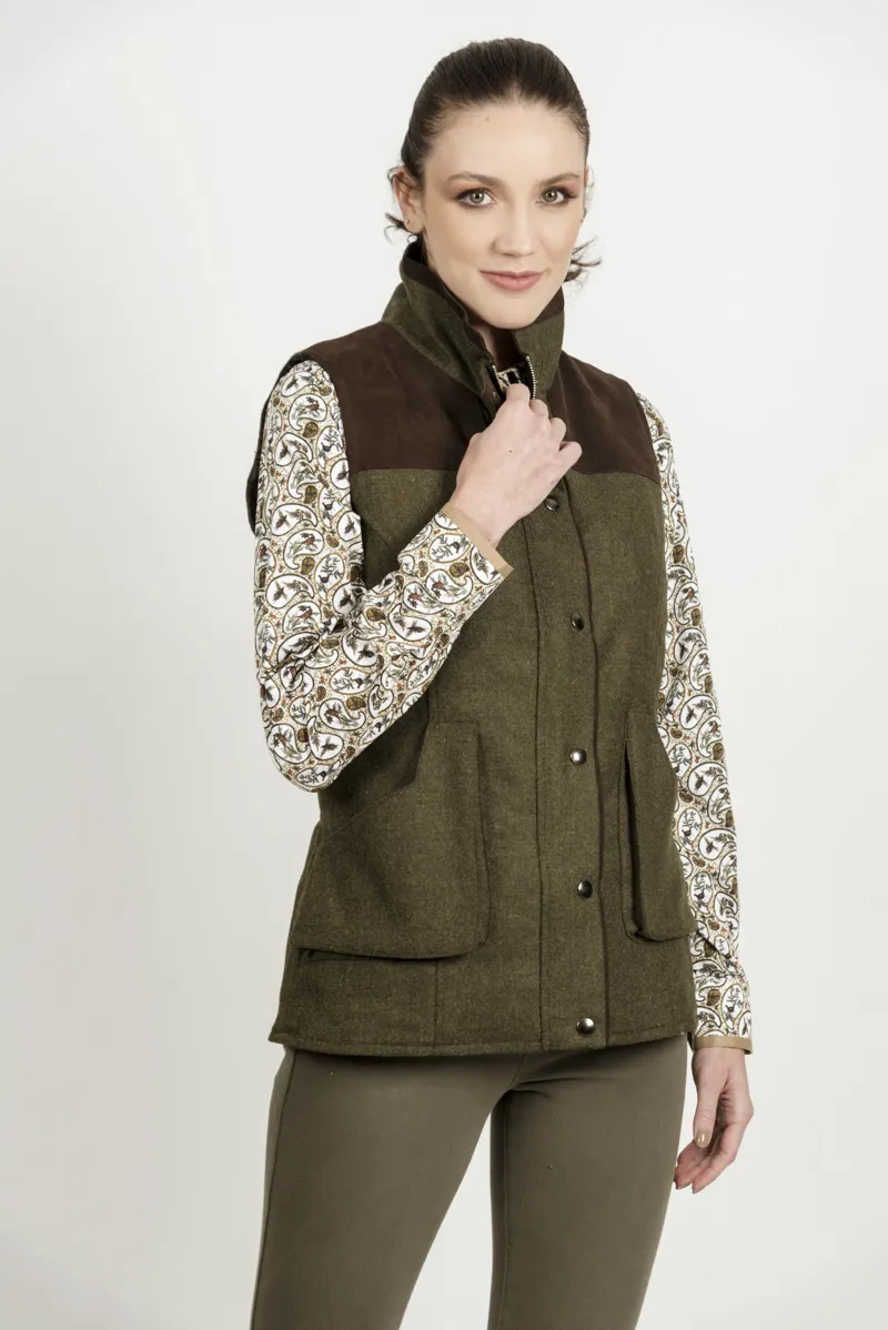 Hartwell AVA Pure Wool Gilet in Olive