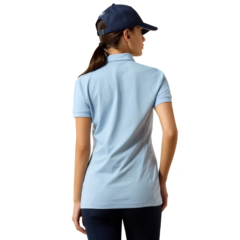 Ariat Bandera 1/4 Zip Polo Shirt in St Tropez-3
