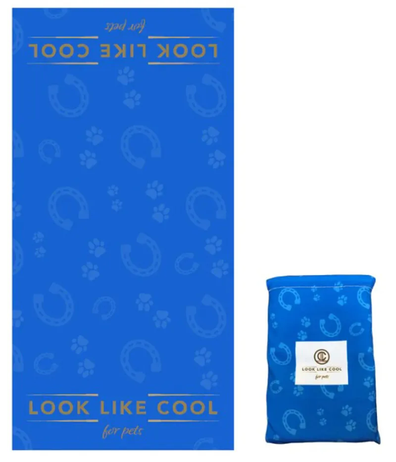 Look Like Cool Fast Drying Pet towel in Azure Blue