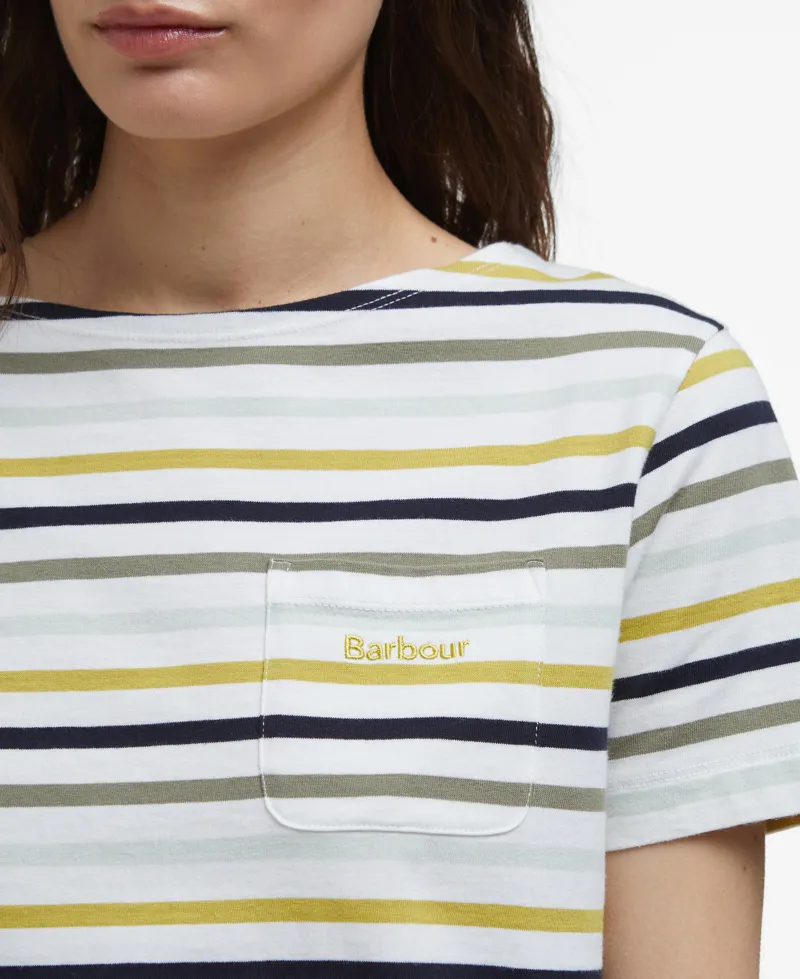 Barbour Bradley Top in Cloud Stripe-3