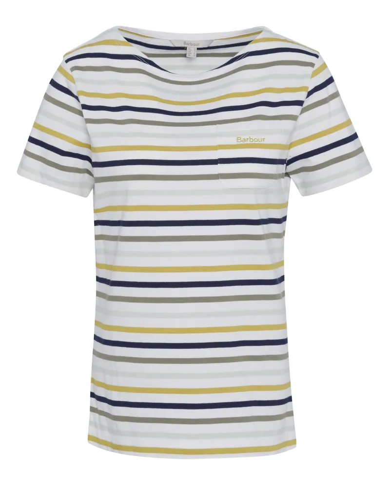 Barbour Bradley Top in Cloud Stripe