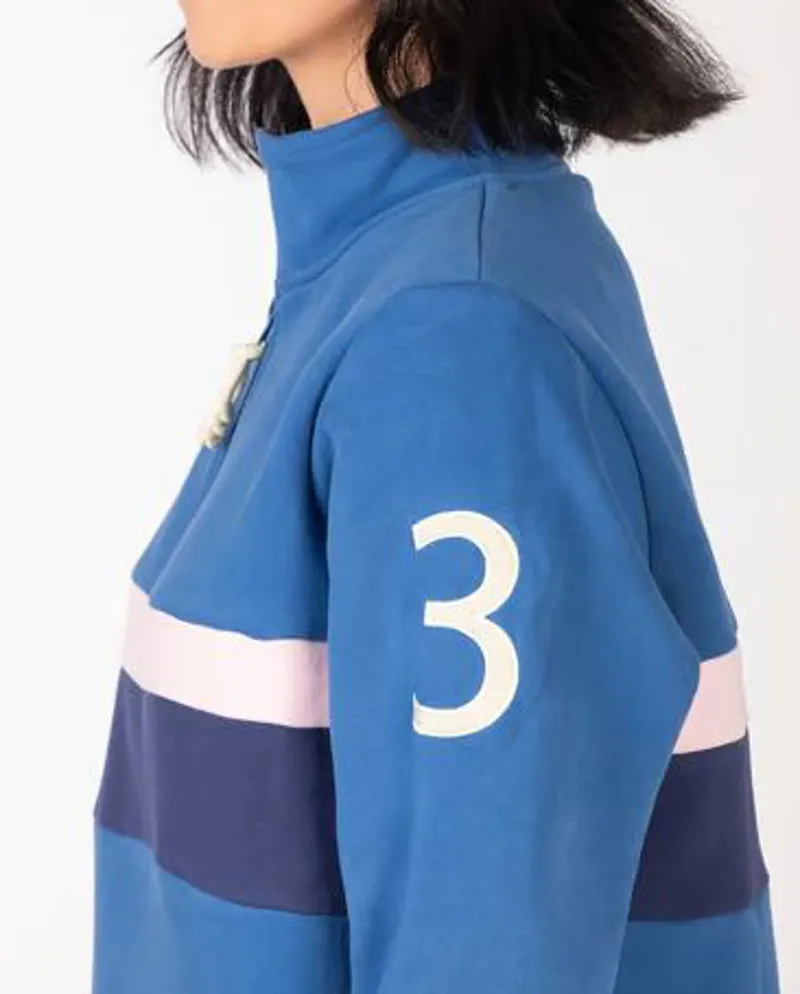 Rydale Bramham Stripe Sweatshirt in Blue/Navy-2