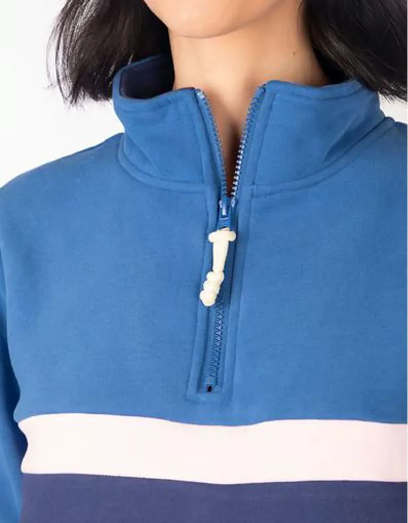 Rydale Bramham Stripe Sweatshirt in Blue/Navy-4