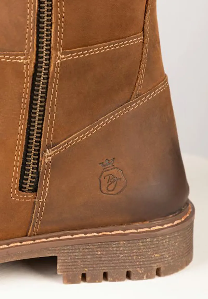 Rydale Bramham Tall Leather Country Boots in Dark Tan-5