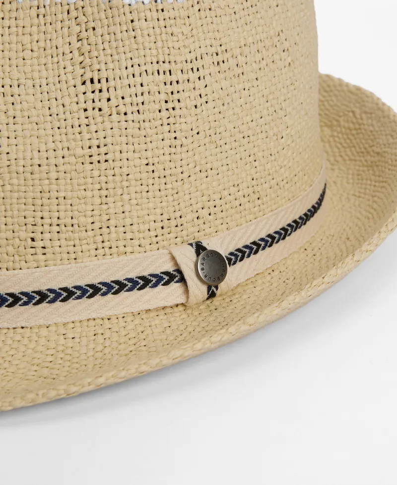 Barbour Bransdale Trilby Summer Hat in Natural-1
