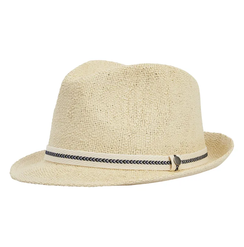Barbour Bransdale Trilby Summer Hat in Natural