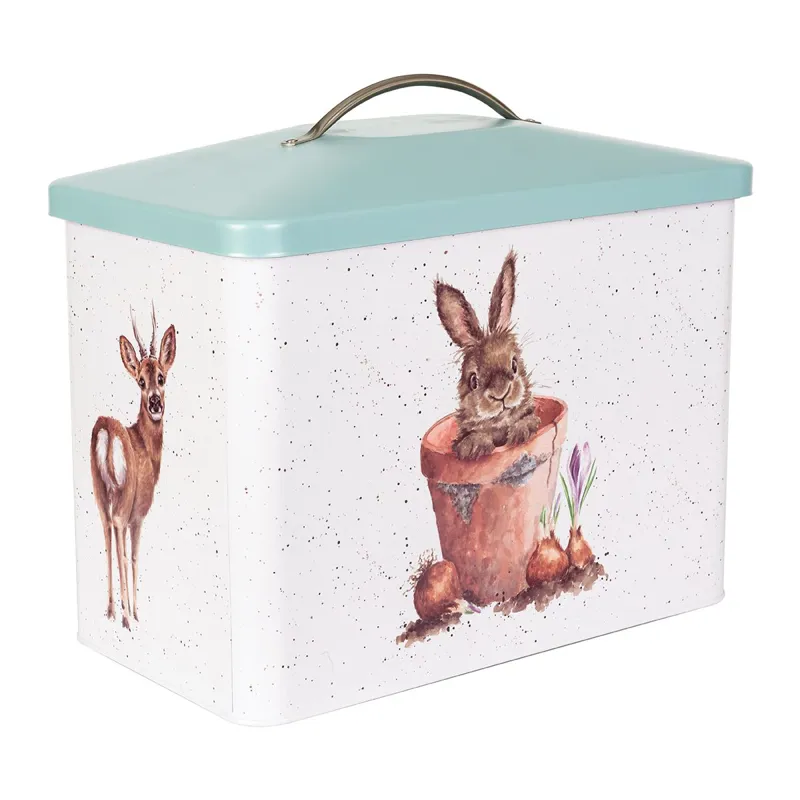 Wrendale Country Animal Bread Bin in Teal-1
