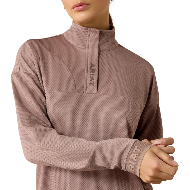 Ariat Breathe 1/2 Zip Sweatshirt in Antler-3