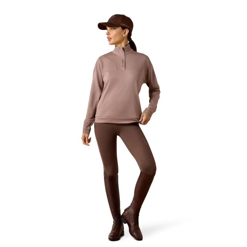 Ariat Breathe 1/2 Zip Sweatshirt in Antler-4