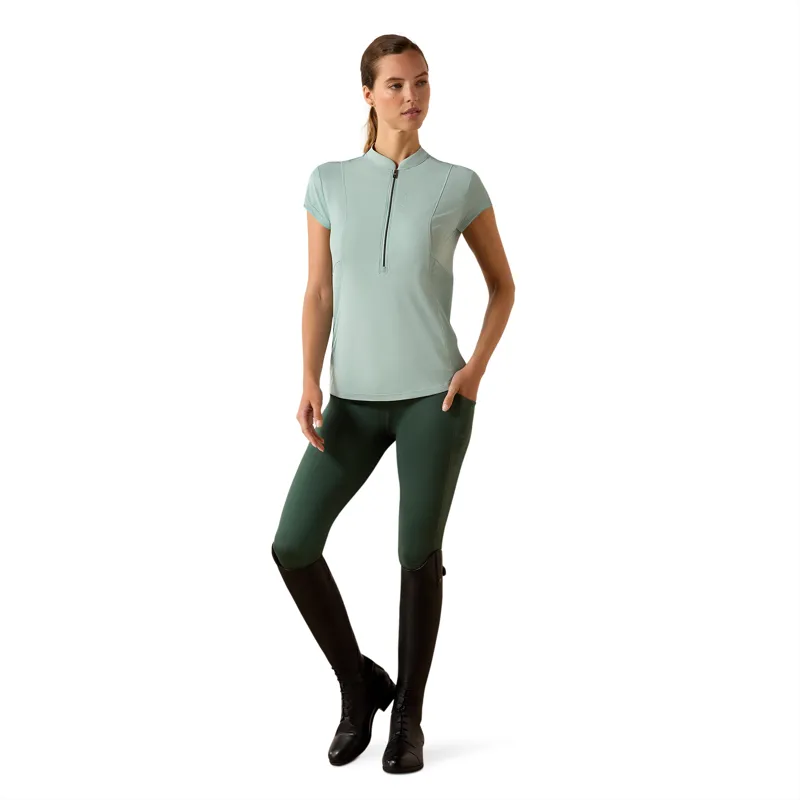 Ariat Breathe 1/2 Zip Baselayer in Blue Surf-1