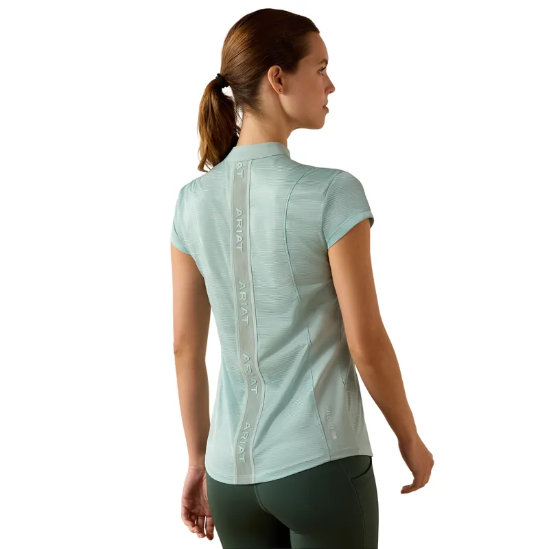 Ariat Breathe 1/2 Zip Baselayer in Blue Surf-2