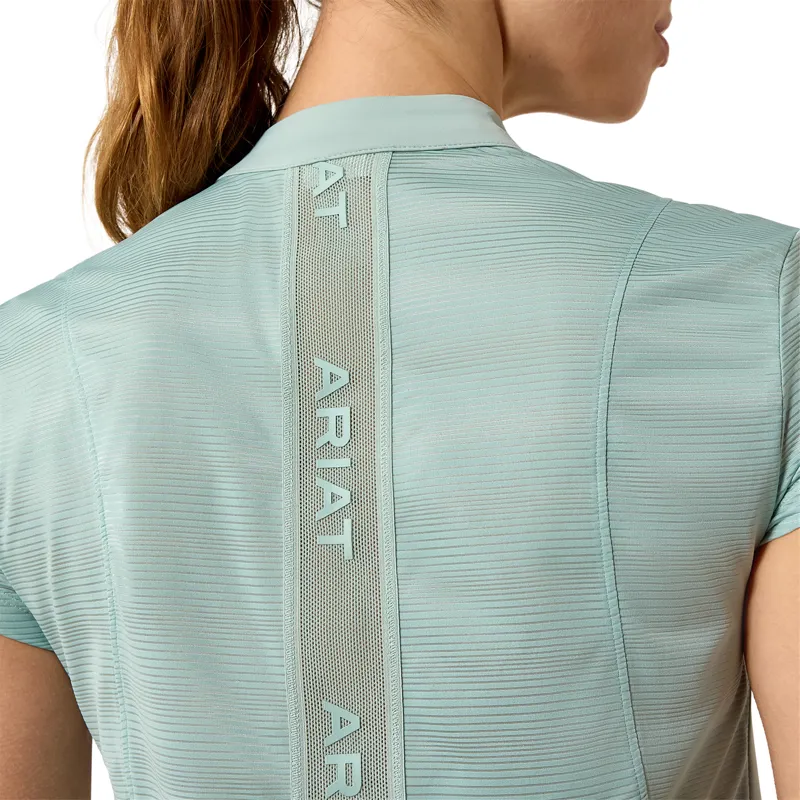 Ariat Breathe 1/2 Zip Baselayer in Blue Surf-4