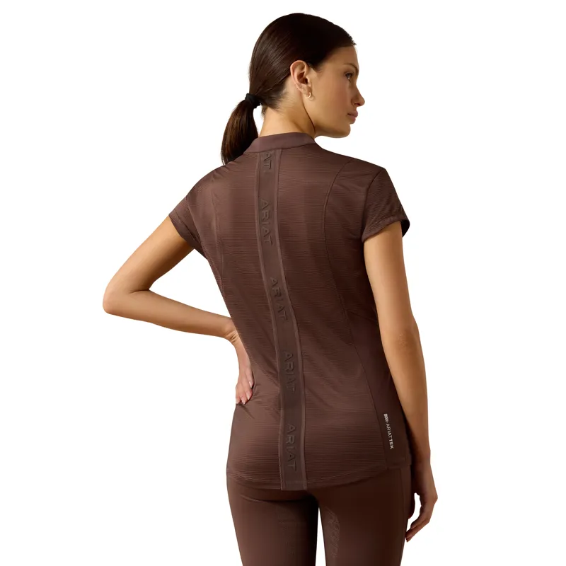 Ariat Breathe 1/2 Zip Baselayer in Pommel Brown-4