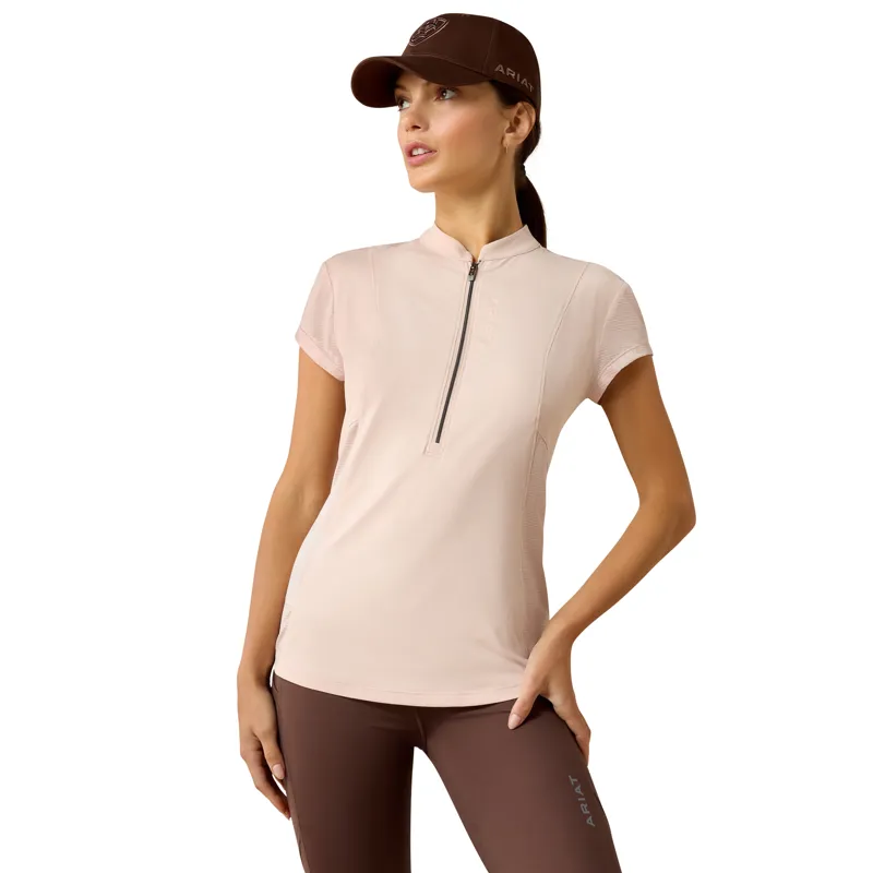 Ariat Breathe 1/2 Zip Baselayer in Sepia Rose