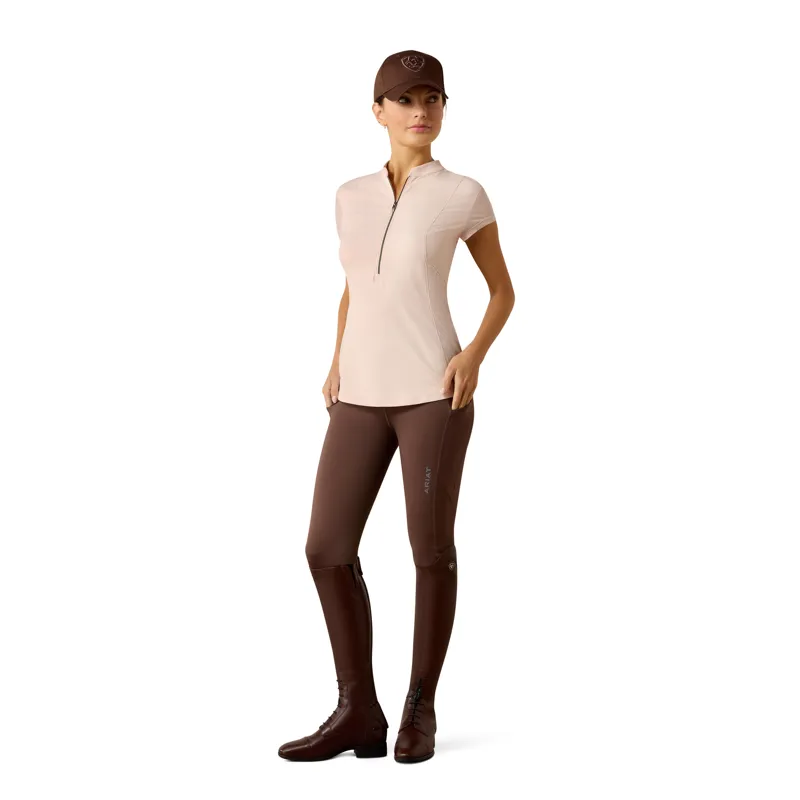 Ariat Breathe 1/2 Zip Baselayer in Sepia Rose-3