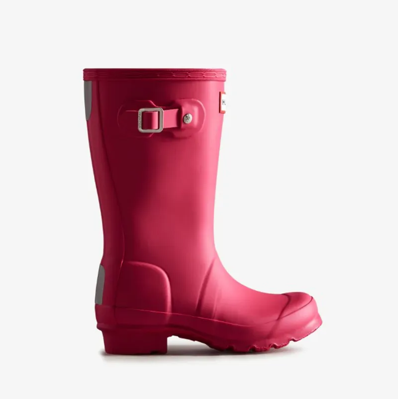 Hunter Junior Original Boots in Bright Pink