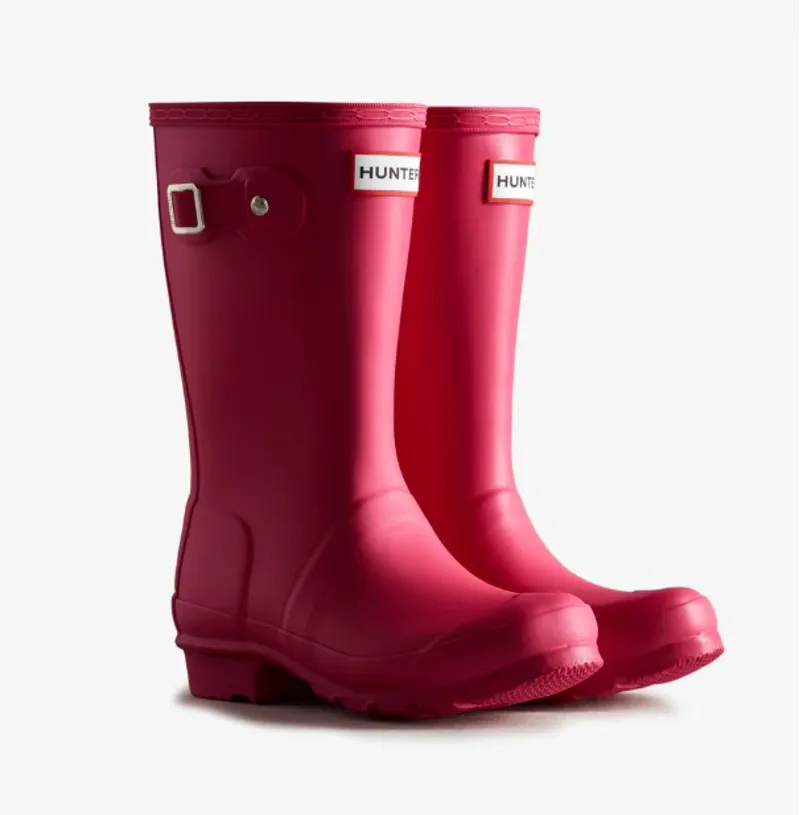 Hunter Junior Original Boots in Bright Pink-1