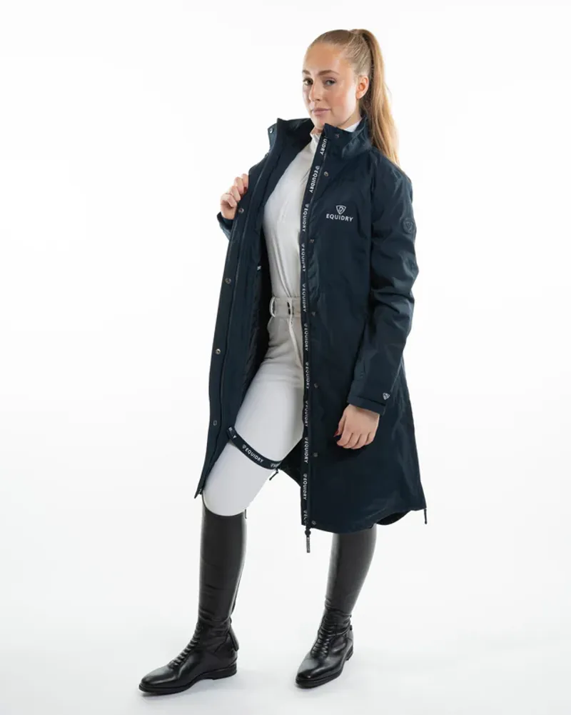 Equidry Bronte Waterproof Riding Coat in Navy-2