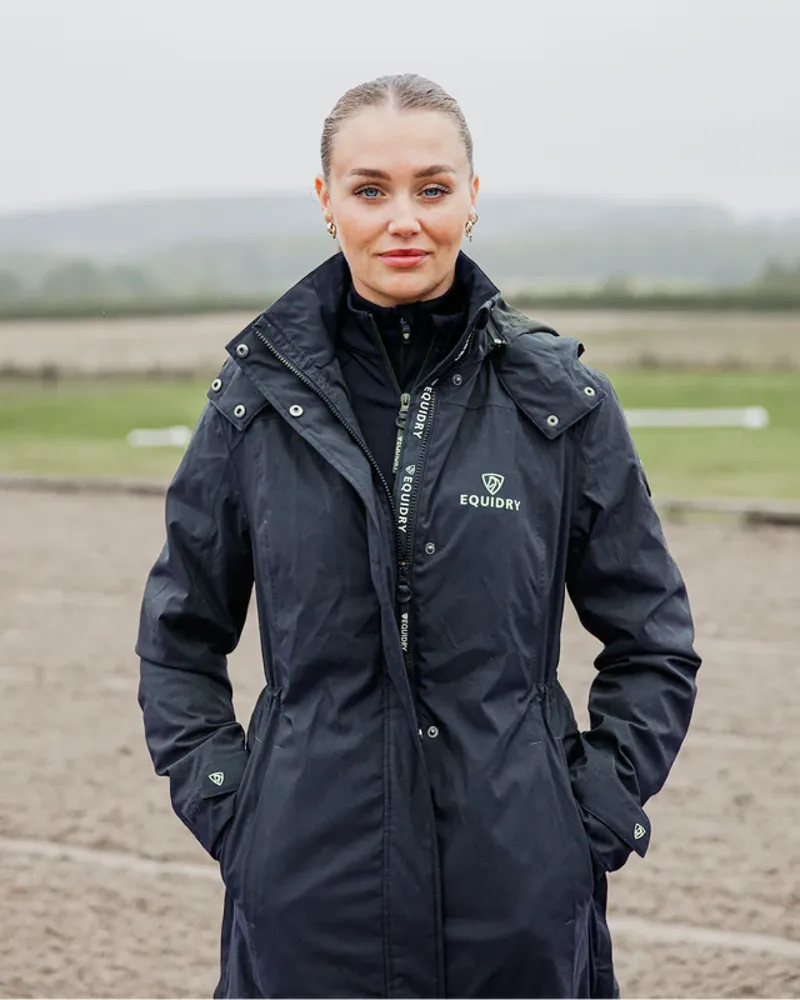 Equidry Bronte Waterproof Riding Coat in Navy-6