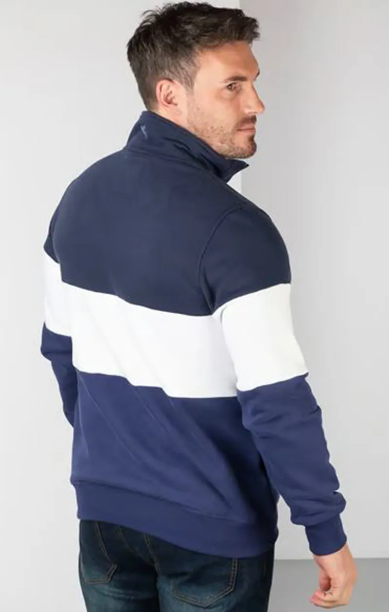 Rydale Byland Pheasant Sweatshirt in Navy/White/Denim-3