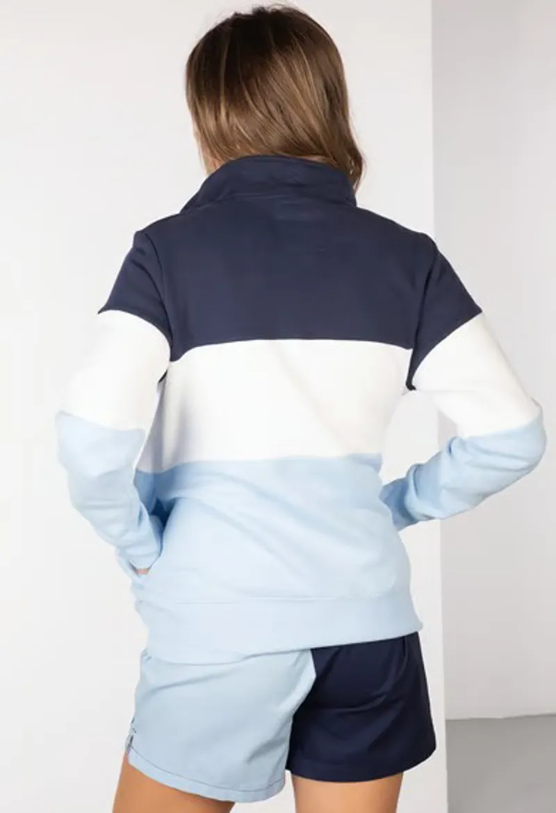 Rydale Snaffle Sweatshirt in Navy/White/Soft Blue-1