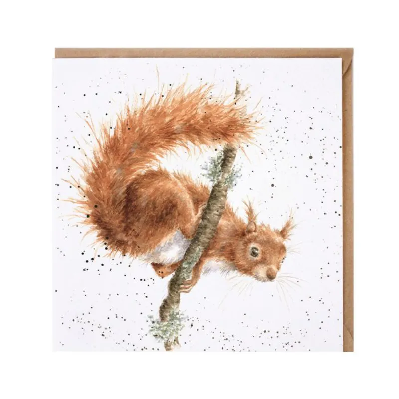 Wrendale 'The Acrobat' Squirrel Card