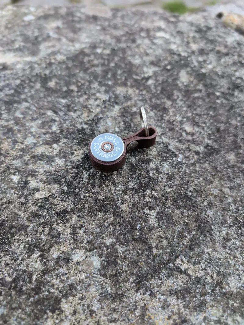 Shotgun Cartridge Keyring Dark Brown By J Boult-2