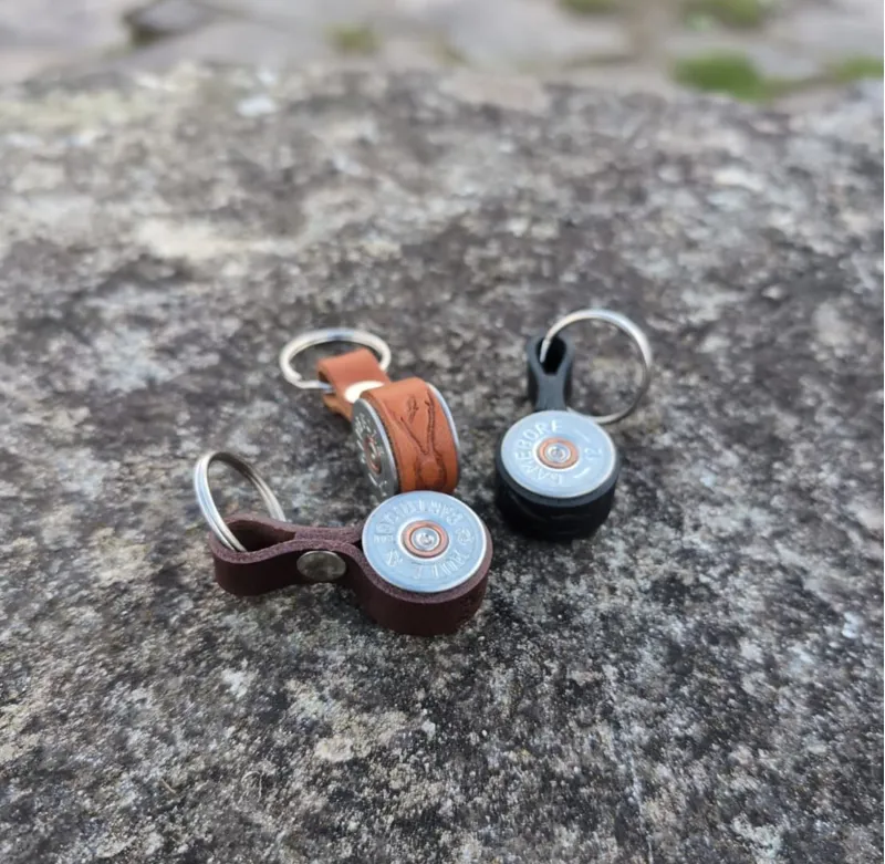 Shotgun Cartridge Keyring Dark Brown By J Boult-7