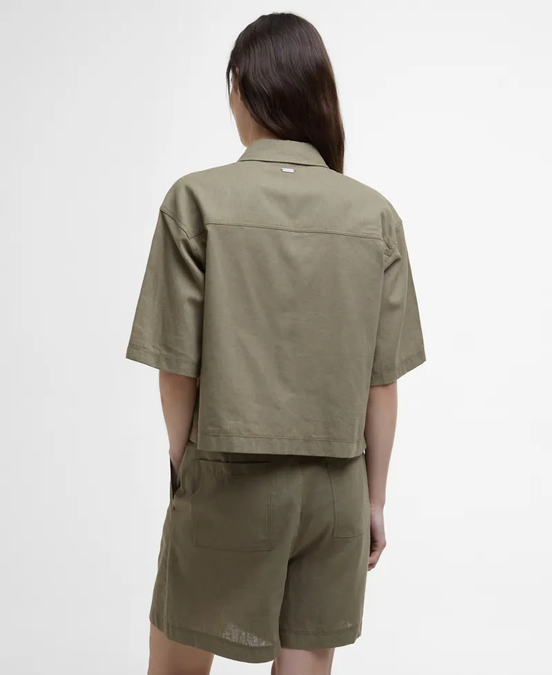 Barbour Cary Shirt in Dusky Green-2