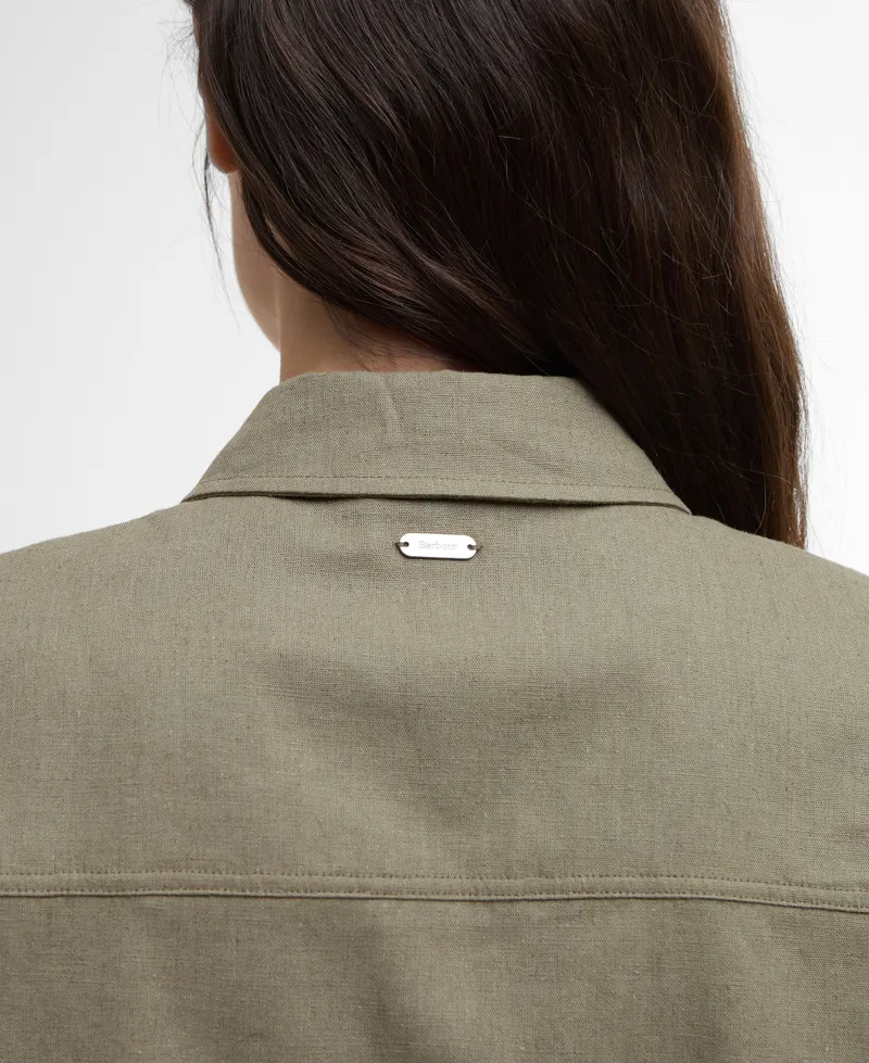 Barbour Cary Shirt in Dusky Green-4