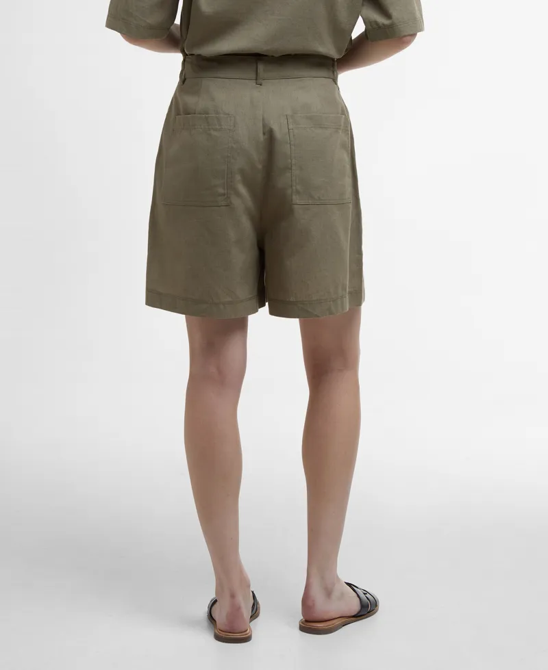 Barbour Cary Shorts in Dusky Green-3